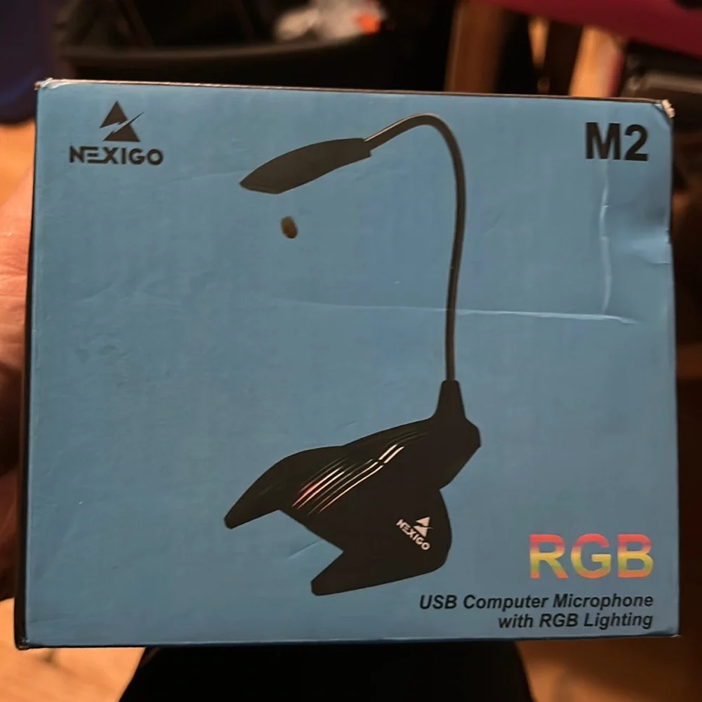 NEXIGO M2 RGB USB COMPUTER MICROPHONE WITH RGB LIGHTNING